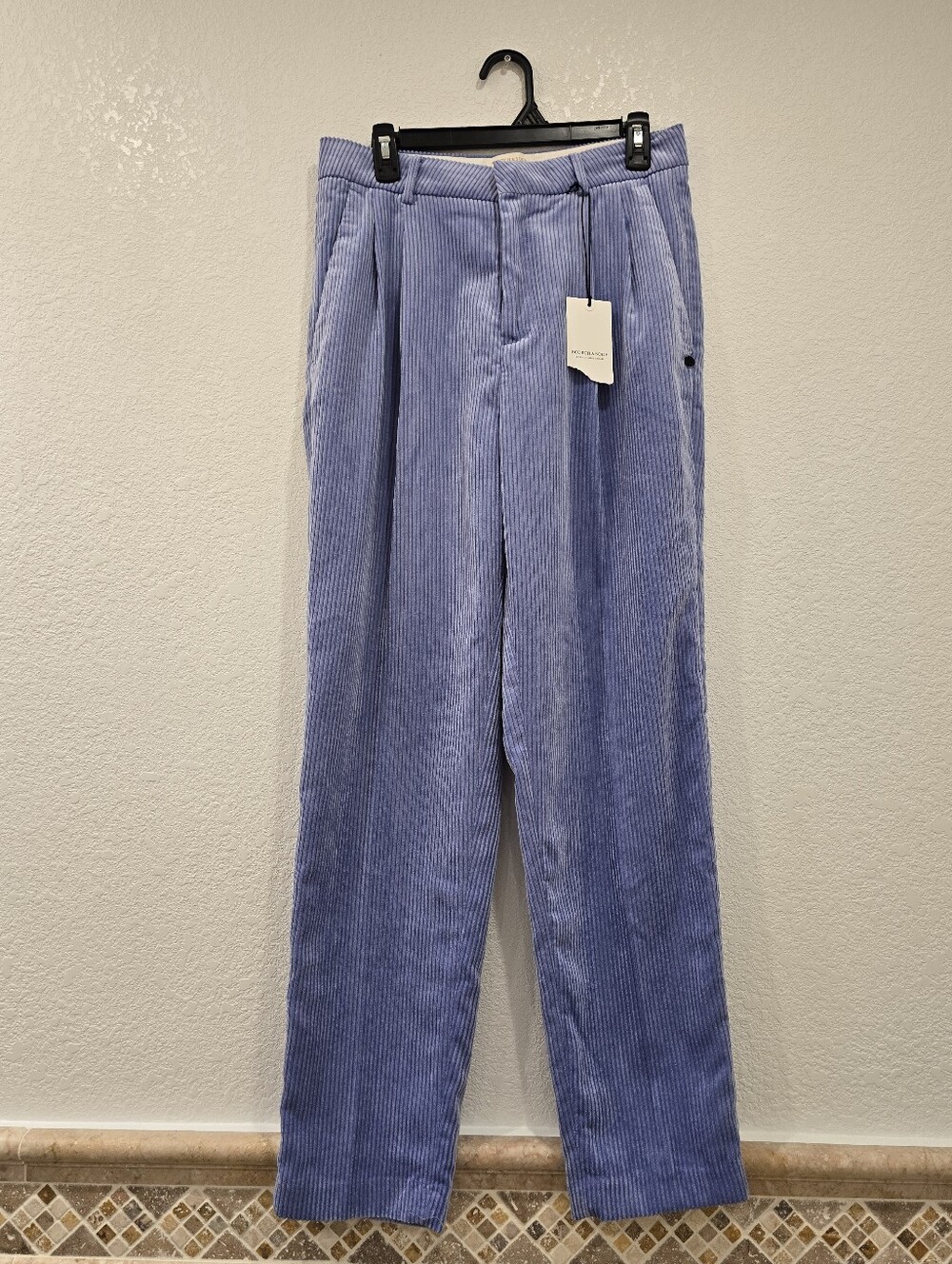 NWT Scotch And Soda Corduroy Trousers High Waisted Lilac M